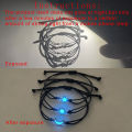 3 Pieces/Set of Stainless Steel Luminous Sun Moon Star Bracelet Hand-Woven Fashion Rope.