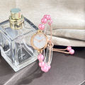 French Romantic Pearl Pull Cord Handheld Watch Elegant Small Fashion Bracelet Quartz Wristwatch Stylish Portable Timepiece. 