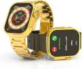 smart watch | gold ultra9 max | stainless steel with Rolex chain | watch for men |. 