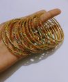 12 piece Simple Stone Worked Churi For Women. 