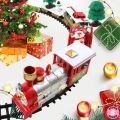 Christmas Electric Train Toy Set Xmas Tree Decoration Train Track DIY Railway Tracks Educational Toys for Kids Party Xmas Gifts. 