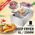 Hoffmans Electric Deep Fryer - 6L - Single Tank - Hm-88-1. 