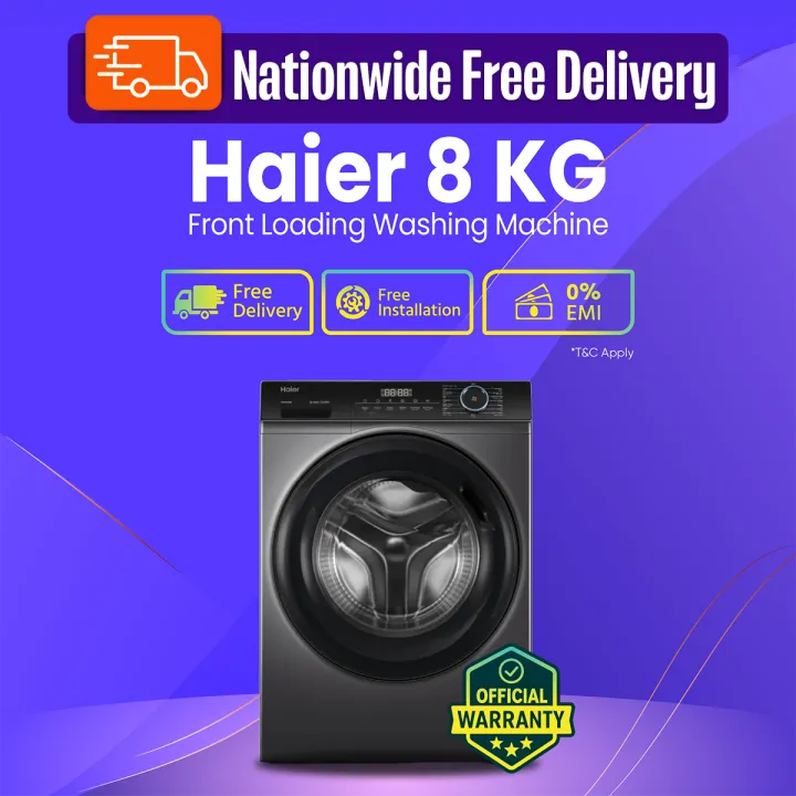 Haier%208%20KG%20Front%20Loading%20Washing%20Machine%20(HW80-BP12929S6)%20Free%20Installation%20%F0%9F%9A%9A%20Free%20Delivery%20%20%F0%9F%92%B3%200%25%20EMI%20Available,%20Official%20Warranty%20by%20Haier%20-%20Image%202