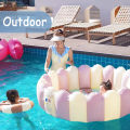 Baby PVC Inflatable Swimming Pool Portable Toy Toddler Blow Up Round Padding Pool Kid Fun Outdoor Play Sand/Water Fishing Toys.