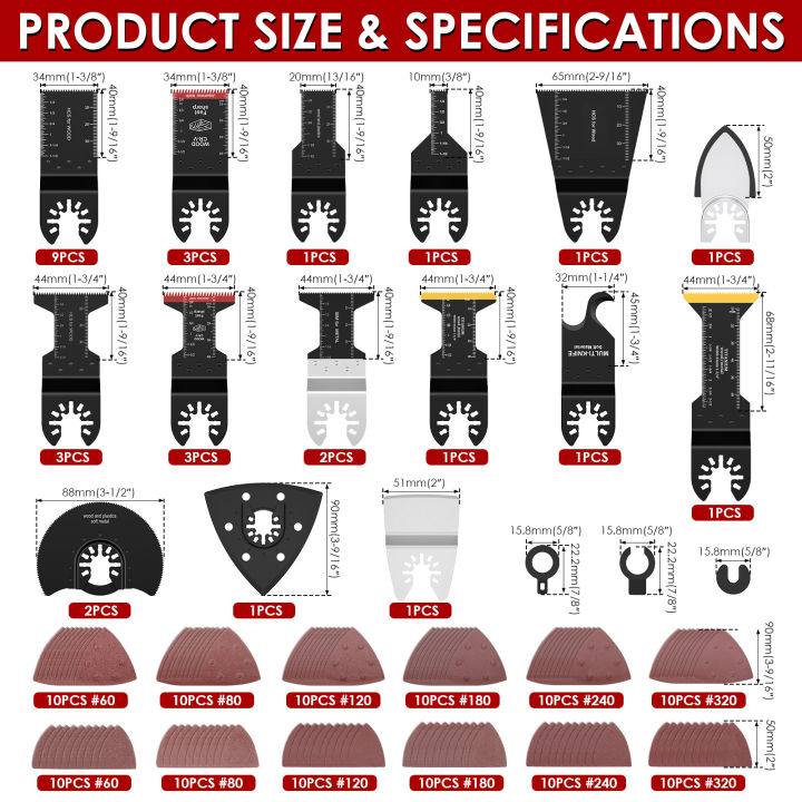 Multitool%20Blades%20Quick-release%20HCS/Bi-metal%20Oscillating%20Tool%20Saw%20Blades%20Renovator%20Trimmer%20Blades%20for%20Cutting%20Wood%20Metal%20Plastic%20-%20Image%207