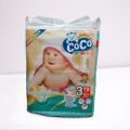 Coco Baby Diapers Size 3 Jumbo Pack (72 Pcs 6-9 Kg). 