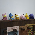 6pcs/set Pokemon Pikachu Anime Toys Dolls Psyduck Gengar Jigglypuff Gonbe Slowpoke Sleep Cute Model Action Figure Toys.