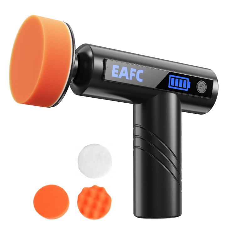 Portable Car Polisher Adjustable Cordless Auto Electric Waxing Sanding ...