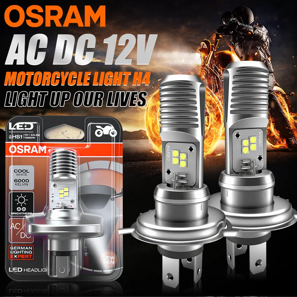 OSRAM Original Motorcycle HS1 LED Headlight Bulb DC AC 12V Universal ...