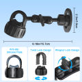 Magnetic Phone Handlebar Clamp Mount with Metal Long Arm For iPhone MagSafe Phones, for Gym Bike Treadmill Fitness Equipment.