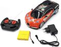 4 Direction Remote Control Car - Print Shape - Power Charge - Single Car Battery Charger - (Color Random Choice). 
