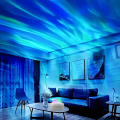 LED Aurora Projector LED Galaxy Night Light USB RGB 7 Modes 360° Rotating Night Sky Light with Remote for Home Theater Room Deco. 