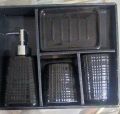 4 pcs bathroom set in very high quality in beautiful black colour /in bathroom use/ceramic. 