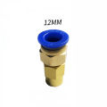 Vacuum Pump Brass Connector 6/8/10/12mm Brass Adapter Copper Quick Coupling 7/16 For Oil Water Pump Air Compressor Accessories.