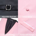 S-5xl 20 Colors Vest for Men Solid Pink Blue Black Red Purple White Khaki Slim Fit Waistcoat Sleeveless Jacket.