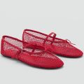 Mesh Summer Ballet Flats Shoes Women Buckle Strap Breathable 2025 New Flats Shoes Ladies Black Mary Janes Footwear Loafers. 