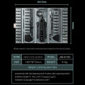 JAKEMY JM-8193 180-IN-1 Precision Cordless Electric Screwdriver Set Magnetic Bits Mobile Phone Glasses Electronic Repair Tools. 