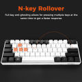 DAREU EK861S RGB Wired Mechanical Keyboard 61 Keys Red Switches ABS Keycaps N-key Rollover with Magnetic Feet. 