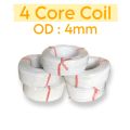DATA CABLE WIRE ROLL 90 meter lenght 4 core 4mm or 3.5mm 30/10 China copper fast charging supported 1 minute 1 percent charge. 