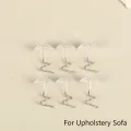 100 Pcs Clear Heads Twist Pins Fastener for Upholstery Blanket Chair Sofa Fixing Decorate Pins Repair Loose Drapery Pins. 