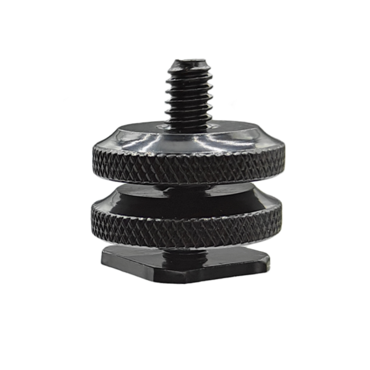 Dual%20Nut%20Cold%20Shoe%201/4%20Hot%20Shoe%20Mount%20Phone%20Holder%20Adapter%20Bracket%20For%20Double-Layer%20Camera%20Hot%20Shoe%20Adapter%20Accessories%20-%20Image%204