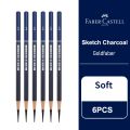 5/6PCS Faber Castell Goldfaber Charcoal Graphite Sketch Set EX-Soft Medium Hard Pencils for Drawing Sketching Shading Artists. 