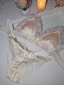 MOYISU Luxury Chinese Style Pure Desire Girl Bra Thin Triangle Cup Purple Embroidery Light Luxury Silk Lace Underwear Set.