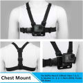 Chest Harness Mount Adjustable Chest Strap Belt with J Hook for  Hero 13 12 11 10 9 8 7 AKASO SJCAM  OSMO Action Camera. 