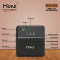 Morui GM-X8 Mic With ANC - Wireless Mic For Vloggers and YouTubers - Morui GMX8 Wireless 4 in 1 - Wireless lavalier Collar Mic. 