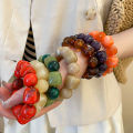 Acrylic Irregular Square Round Beaded Bracelet for Women European and American Simple Bracelet Korean Fashion Hand Accessories.