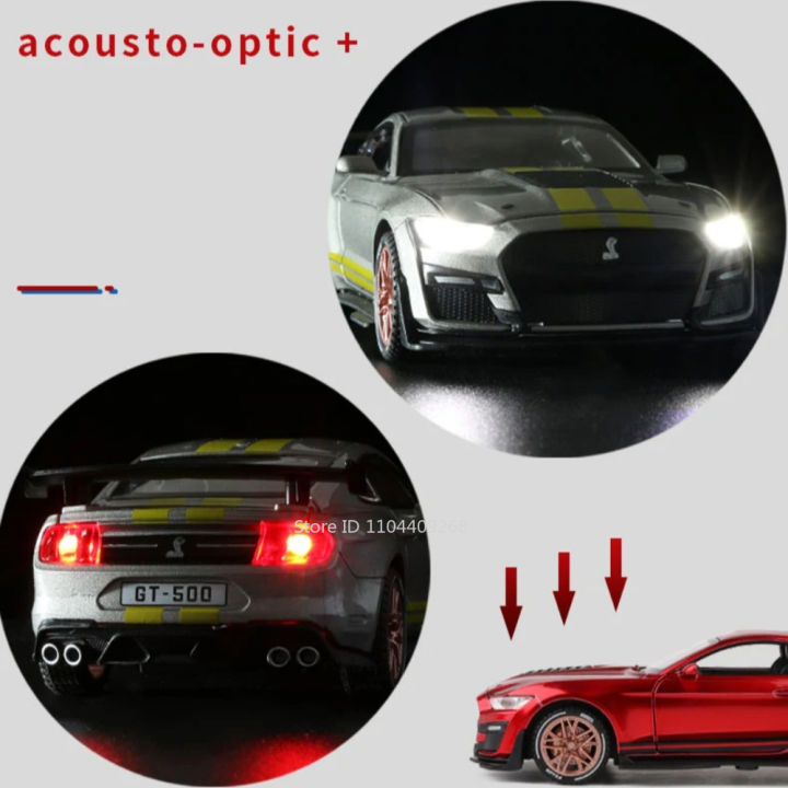 Scale%201:32%20Mustang%20Shelby%20GT500%20F-150%20Toy%20Car%20Model%20Alloy%20Diecast%20Sound%20Light%20Pull%20Back%20Vehicle%20Models%20Kids%20Birthday%20Gifts%20-%20Image%202