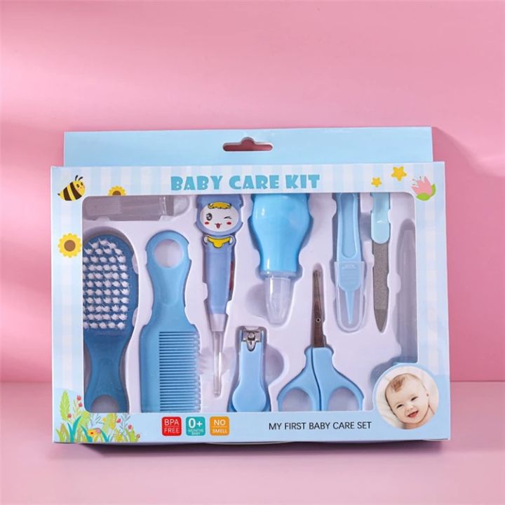 Baby Care Set, 10 Piece Baby Health Set For Baby Daily Care With Comb Nail Scissors Baby Healthcare Kit Baby First Equipment Care Set For Newborn Gift