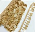 FASHION ! 2 YARD (GAZ) BEADS+ CUTDANA+SITARA LATKAN LACE FOR WOMEN CLOTHES. 