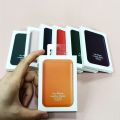 Fashion Women Leather Card Wallet Phone Card Holder For Magsafe Magnetic Case Suitable For all iPhone Cases Card Phone Back Bag.