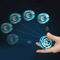 Professional Yoyo - High-Speed Metal Spinner with Cnc Top & Finger Guard for Competitive Play, Mixed Colors, Cover. 