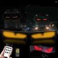 App Control Scrolling Advertising LED Sign Led Eyes for Truck USB Custom Text Pattern Programmable Display Truck Car Devil Eye. 