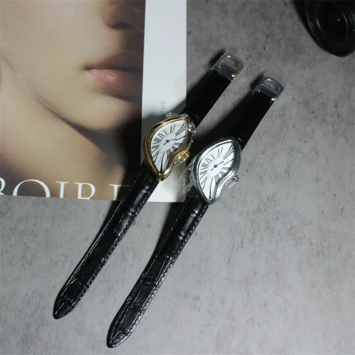 new%20Medieval%20alien%20watches%20melt%20and%20twist%20y2k%20alien%20ladies%20and%20men%20Leather%20strap%20fashion%20advanced%20ins%20niche%20design%20quartz%20watch%20-%20Image%205