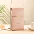 Large image: durable PU leather long wallet shoulder bag crossbody bag scratch-resistant -- 6084. 