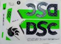 DSC 3D Split Embossed Cricket Bat Sticker 2023 New version Green Black Bat Look nice. 