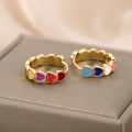 Heart Stainless Steel Earrings for Women Waterproof Gold Color Earrings 2024 Trend Aesthetic Ear Piercing Jewelry Freeshipping. 