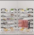 Stainless Steel Shoe Rack Multifunction Sandal Shoe Holder 4 Layers. 