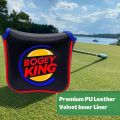 Funny Golf Headcover Golf Club Head Covers Bogey King PU Leather Golf Blade Mallet Putter Cover, Golf Accessories for Day. 