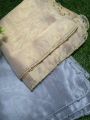 Golden and silver masoori Dupatta. 