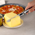 2Pcs 3-hole Cheese Knife Stainless Steel Multifunction Baking Tools Pizza Butter Cutter Round Handle Kitchen Accessories. 