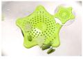 Silicone Rubber Starfish Hair Catcher Kitchen Sink Strainer Bath Drain Cover Trap Basin, Silicone Starfish Sink Filter TPR Material Suction Cup Drain Cover for Kitchen and Bathroom (Pack of 1). 