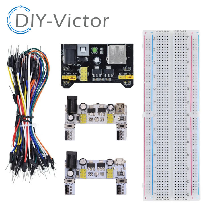 3.3V/5V%20MB102%20Breadboard%20Power%20Module+MB-102%20830%20Points%20Prototype%20Bread%20board%20For%20Arduino%20DIY%20Kit%20+65%20Flexible%20Jumper%20Wires%20-%20Image%203