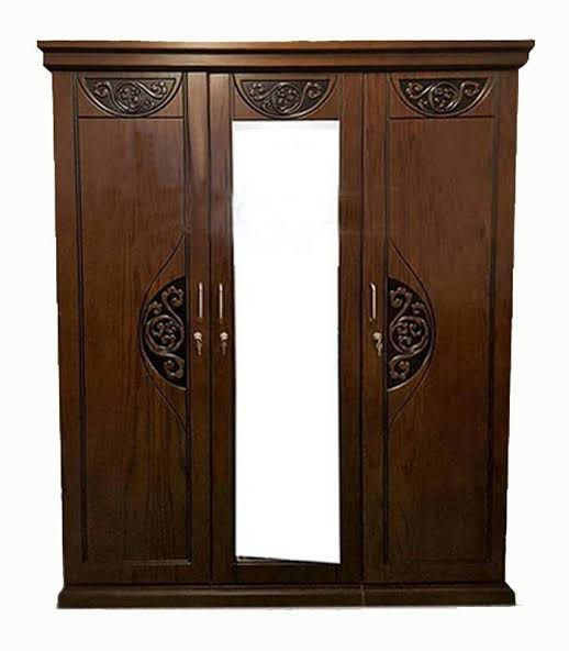3 part Almirah 18 mm heavy canadian oak veneer wood | Daraz.com.bd