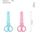 DELI Safty Scissors for Kids Student DIY Paper Scissors 122mm With Sleeve Cutting Tool Stationery.