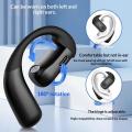 Bluetooth 5.4 180° Rotation Adjustable Left Right Ear Universal Earphone Mic Sport Business Music Ear-Hook Open Wireless Headset. 