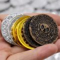 20/50/100pcs Retro Pirate Coin Party Supplies  Kids Favor Birthday Toys Halloween Decor Fake Treasure Plastic Game Coin. 